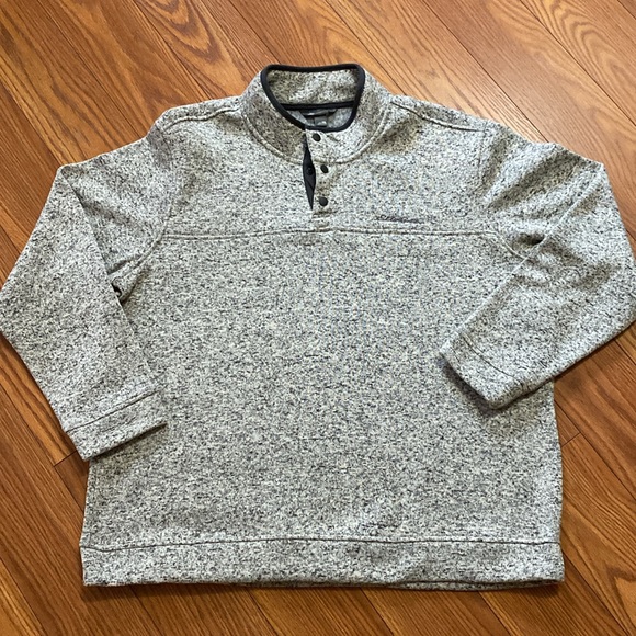 Eddie Bauer men’s radiator fleece snap front pullover grey sweater plus sz XXL - Picture 13 of 13